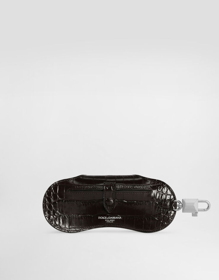 Dolce & Gabbana Alligator eyewear case Brown BP3477A2T69
