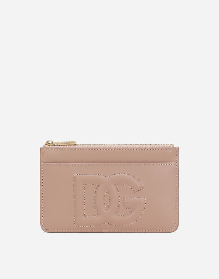 Dolce & Gabbana Medium DG Logo card holder Pale Pink BI1261AG081