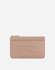 Dolce & Gabbana Medium DG Logo card holder Pink BI1261AS204
