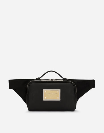 Dolce & Gabbana Grainy calfskin belt bag Black BM2218AG182