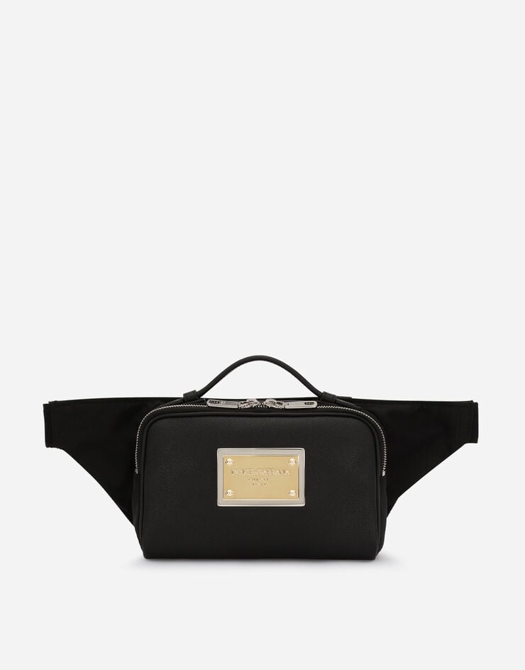 Dolce & Gabbana Grainy calfskin belt bag Black BM2036AD447