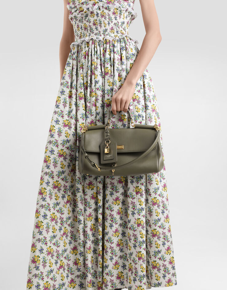 Dolce & Gabbana Medium My Sicily handbag in plongé calfskin Green BB7782B7321
