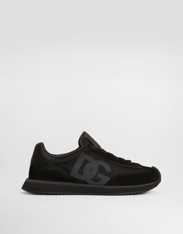 Dolce & Gabbana Mixed-material DG CUSHION sneakers Black CS2288A5355