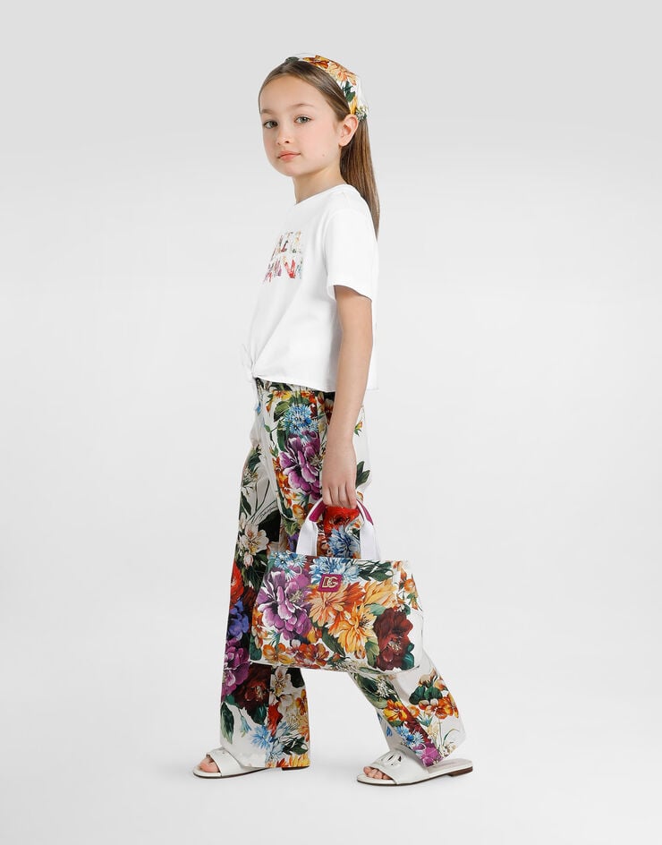 Dolce & Gabbana Short-sleeved t-shirt with Dolce&Gabbana print White L5JTPGG7PFB