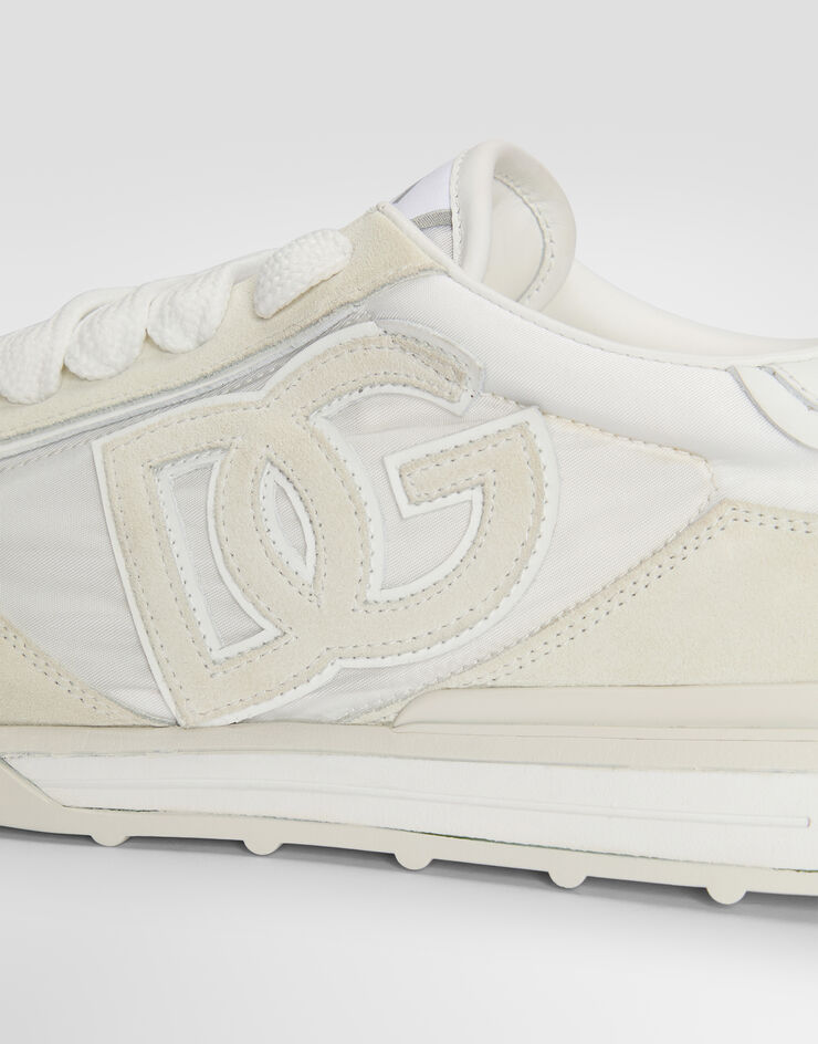 Dolce & Gabbana DG Athletic sneakers in fabric and calfskin Cream CS2384A0136