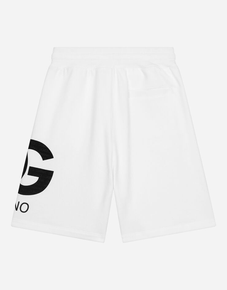 Dolce & Gabbana Jogging-Bermudas aus Jersey Weiss L4JQR4G7L4N