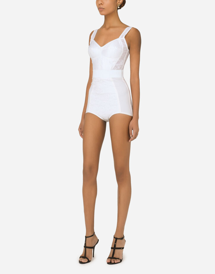 Dolce & Gabbana Top im Miederdesign Weiss F7W98TG9921