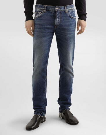 Dolce & Gabbana Slim-fit stretch cotton jeans Multicolor GY07CDG8NX1