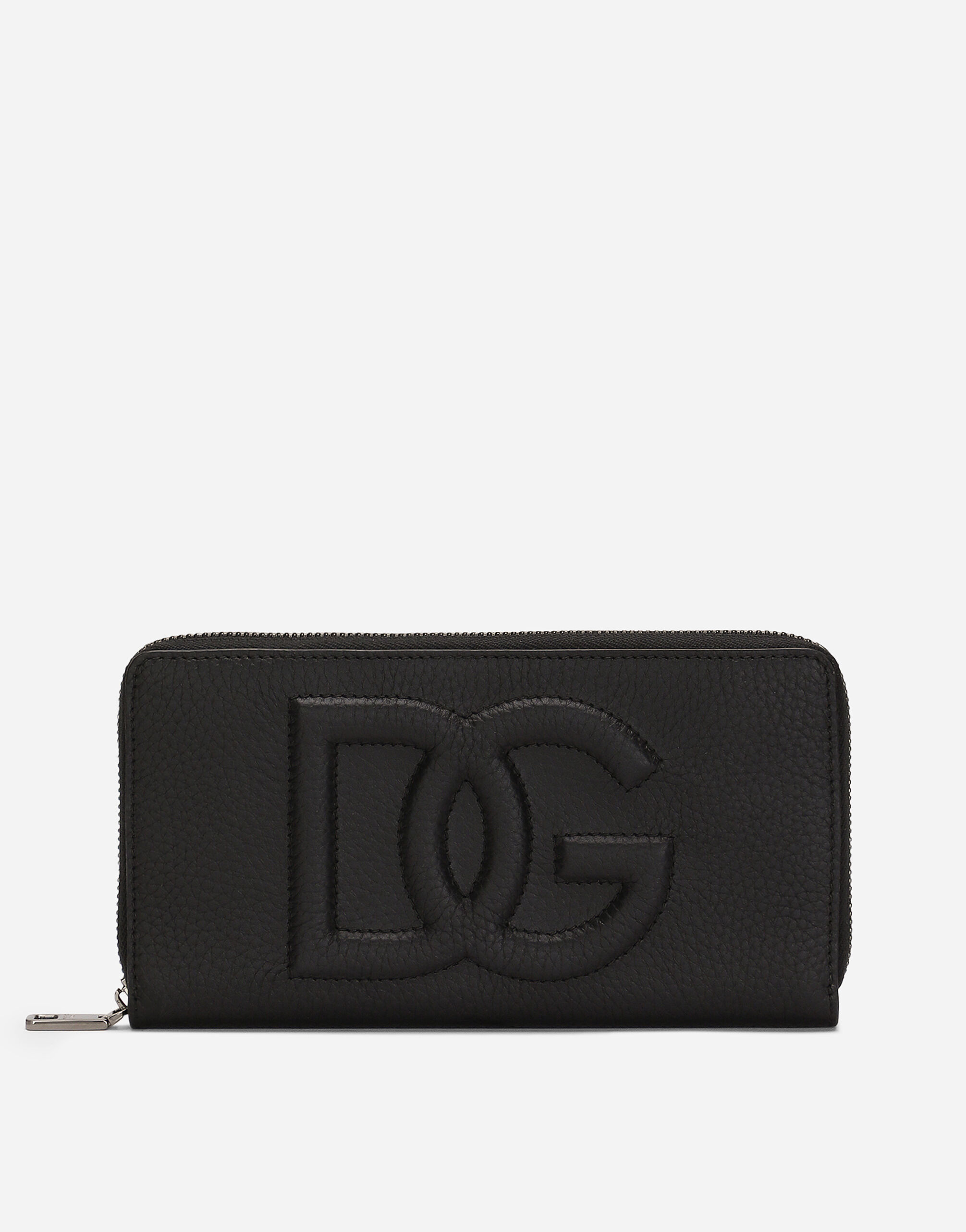 Dolce & Gabbana Cartera DG Logo con cremallera perimetral Negro BP3309A8034