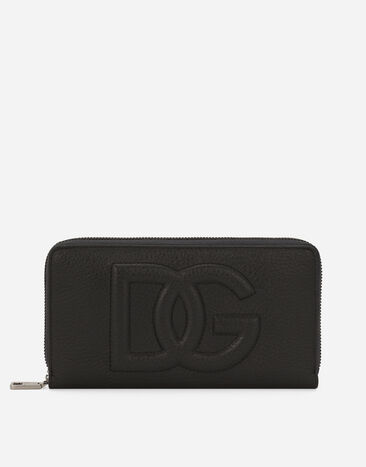 Dolce & Gabbana Portafoglio zip around DG Logo Nero BP3309A8034