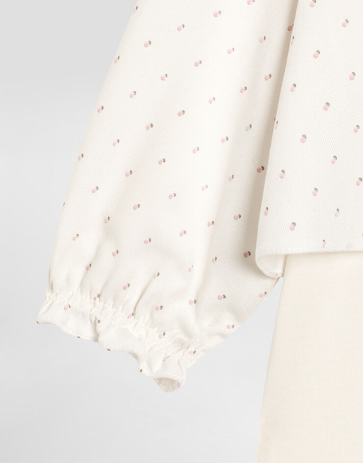 Dolce & Gabbana Polka dot interlock romper White L2JO4IG7PJB