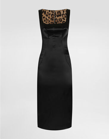 Dolce & Gabbana Stretch satin dress Grey F6TVTTFURAD
