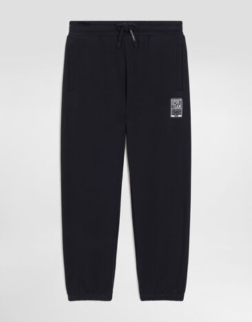 Dolce & Gabbana Fleece sweatpants with logo  L4JPLQG7P6I