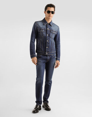 Dolce & Gabbana Pantalon en denim Multicolor GY07LZG8OL1