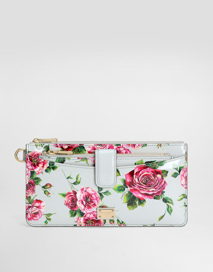 Dolce & Gabbana 亮泽小牛皮卡夹 版画 BI3335A6O23