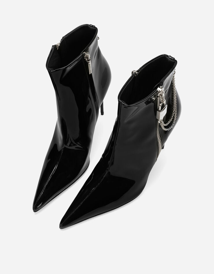 Dolce & Gabbana Patent leather ankle boots Black CT1022A1471