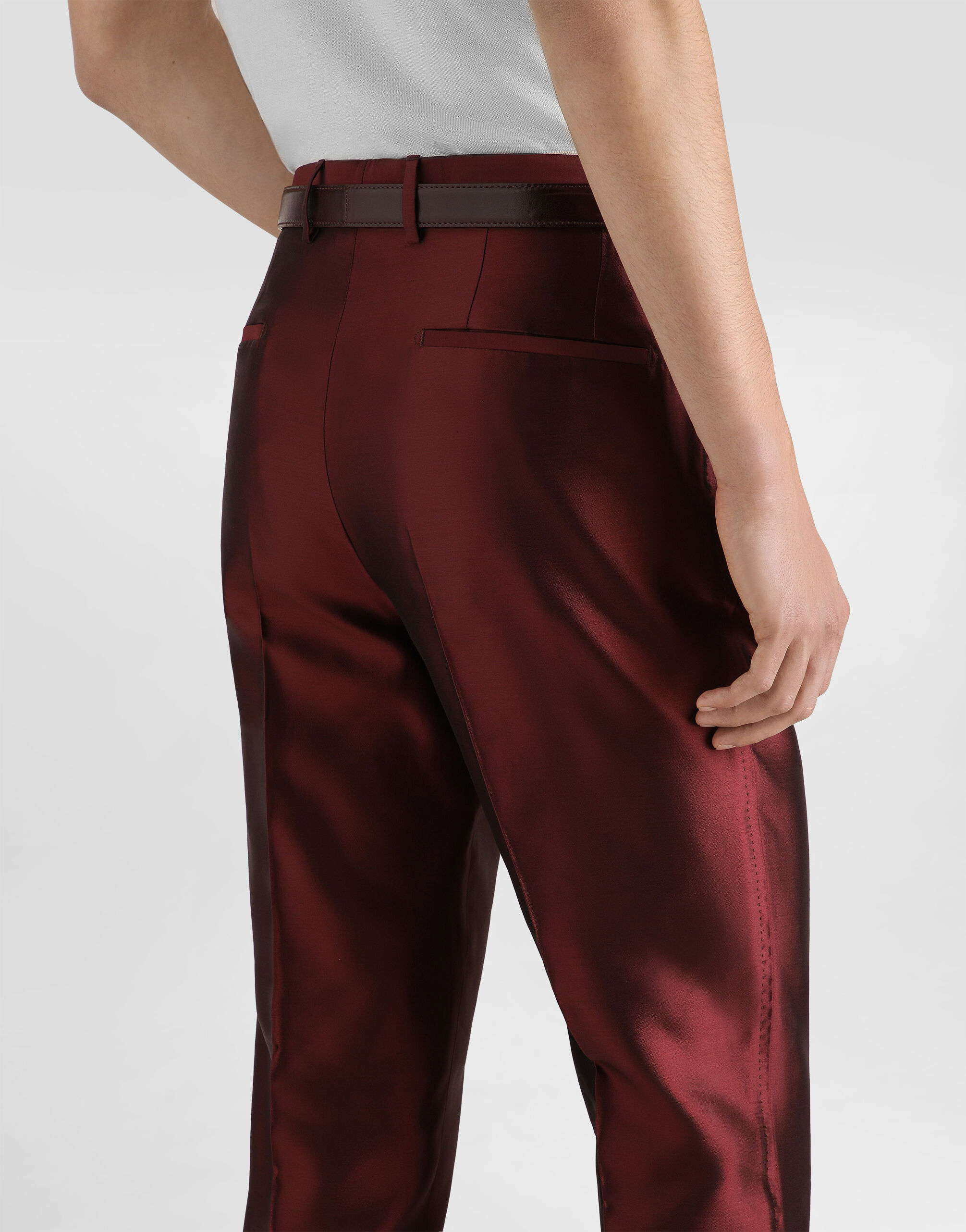 PANTALONE in Bordeaux for Men | Dolce&Gabbana®