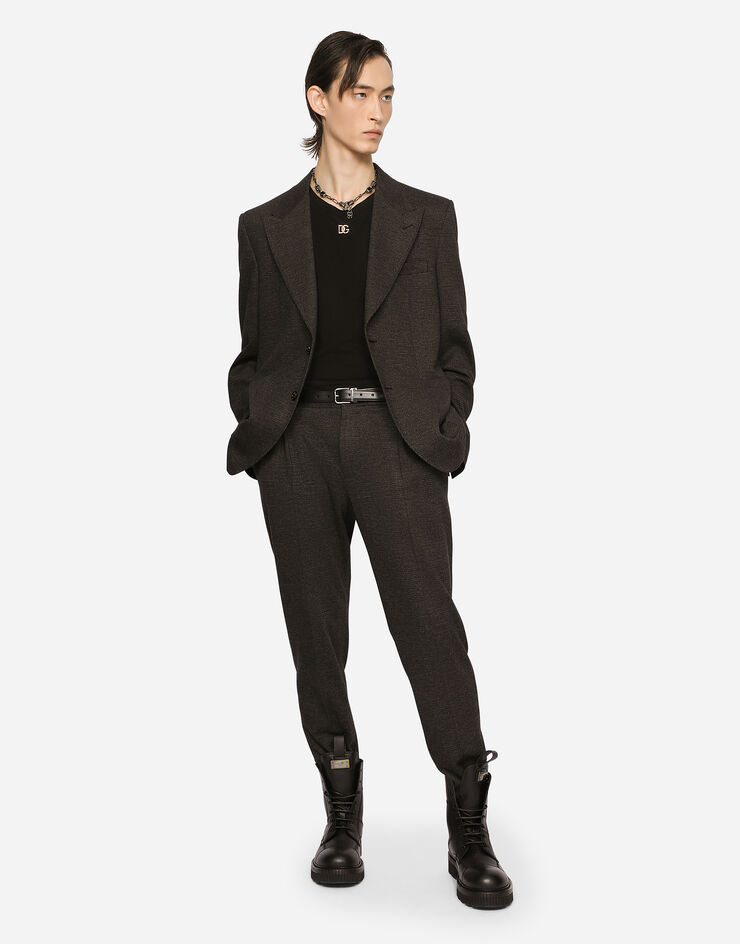 Dolce & Gabbana Glen plaid jersey pants Multicolore GY6UETGF155