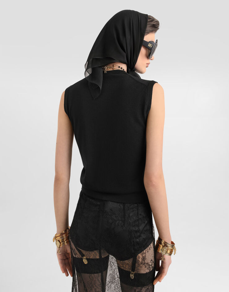 Dolce & Gabbana Cashmere top Black FXT02ZJGMHZ
