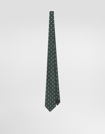 Dolce & Gabbana Polka dot-print silk twill tie  GT147EIS14A