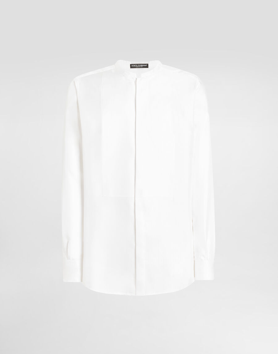 Silk twill martini shirt
