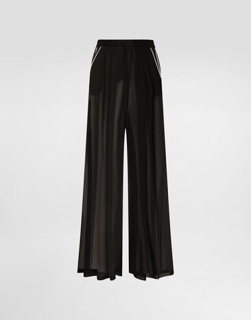 Dolce & Gabbana Chiffon trousers Black FTDK2TFU1AT