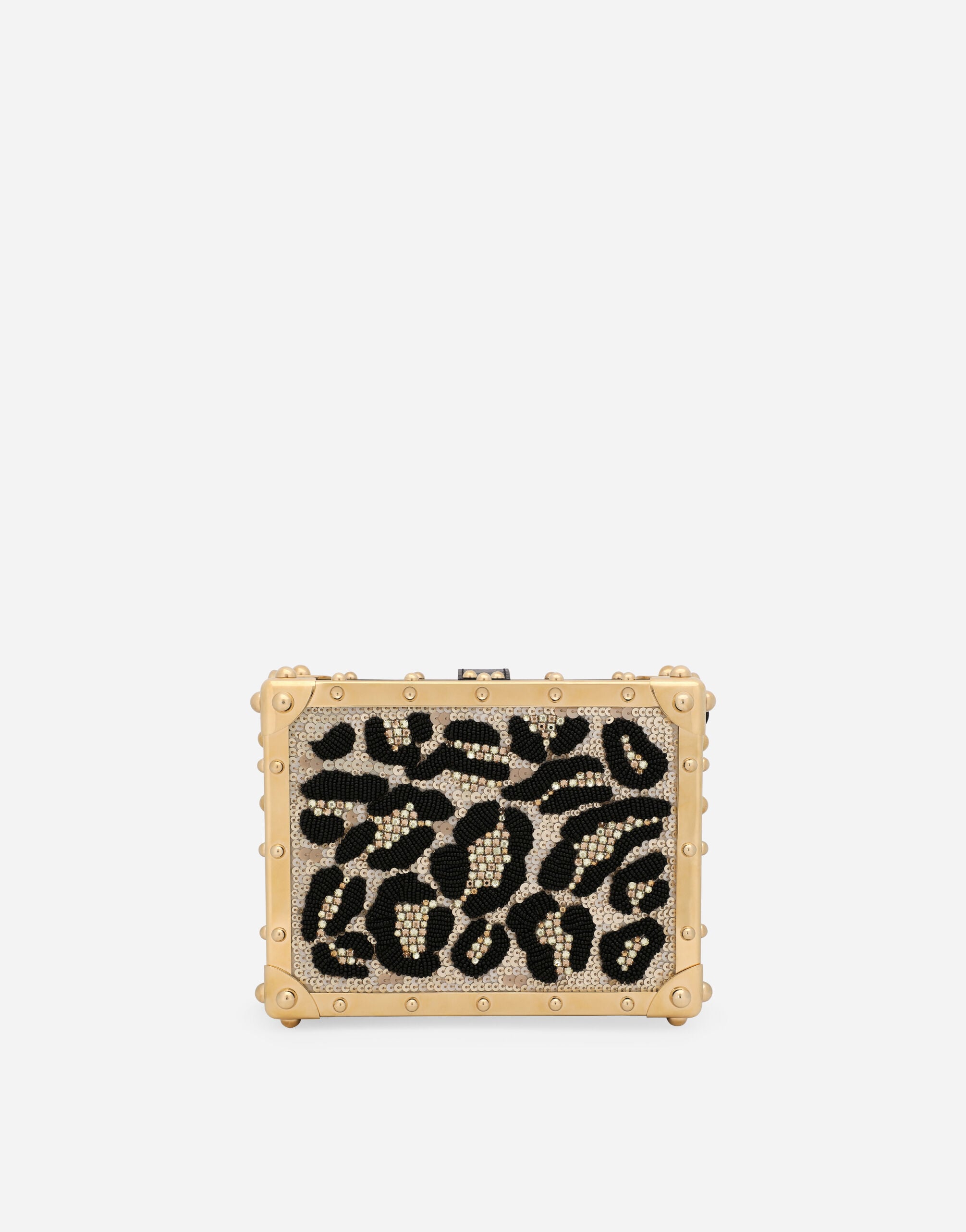 Satin Dolce Box with embroidery in Multicolor for Women