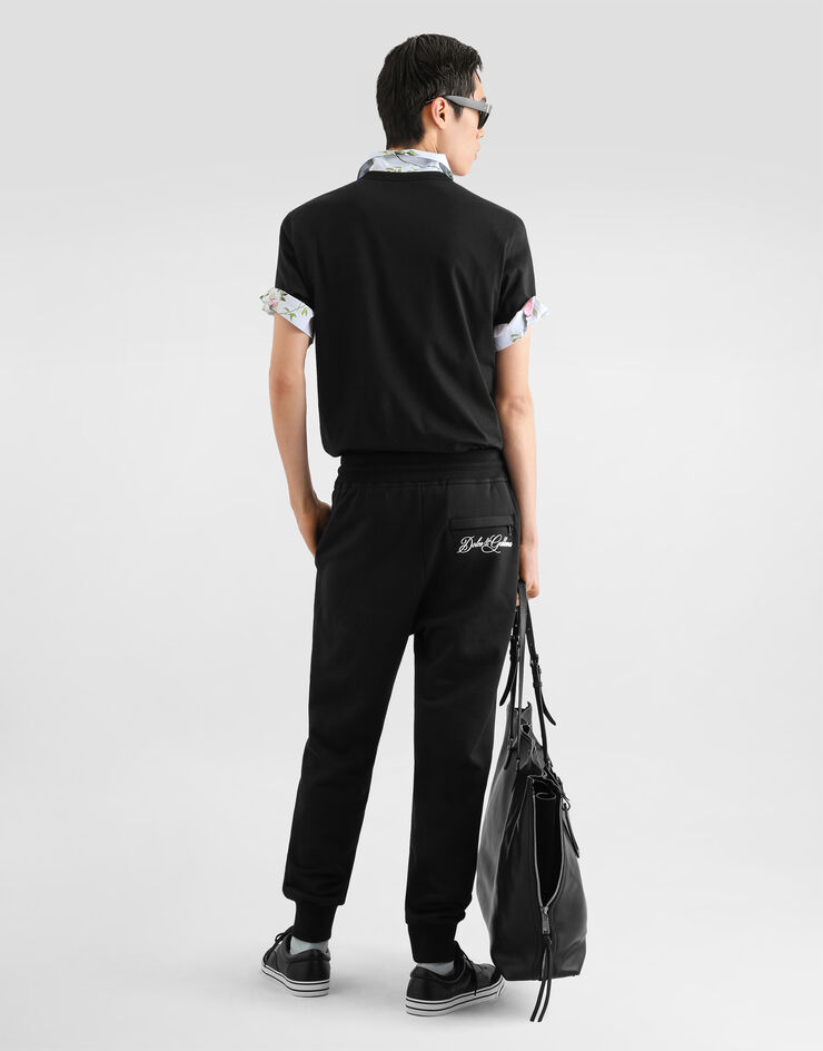 Dolce & Gabbana Cotton jogging trousers Black GVS2HZG7P9M