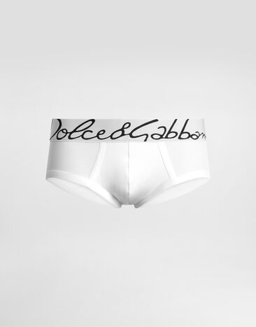 Dolce & Gabbana Stretch cotton Brando briefs White M3F32JONP20