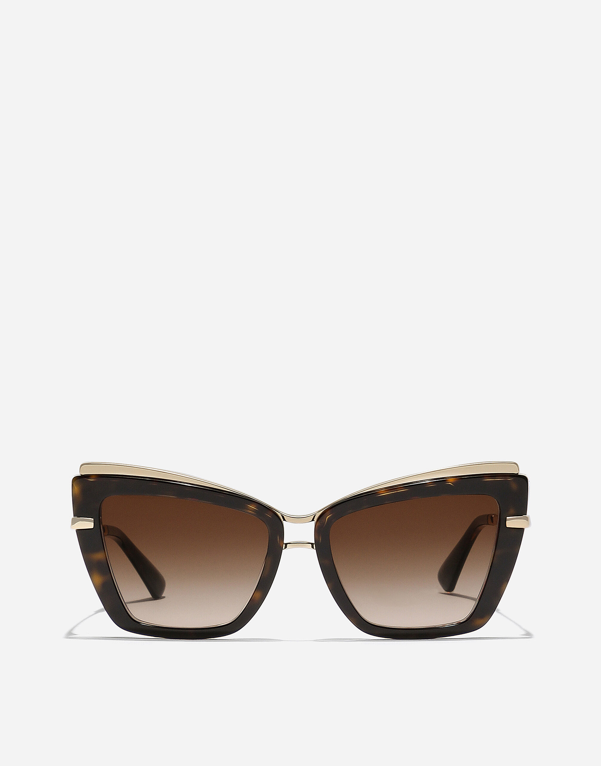 Metal print sunglasses in Brown for Women Dolce Gabbana US