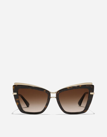 Dolce & Gabbana Metal print sunglasses Transparent camel VG4467VP203