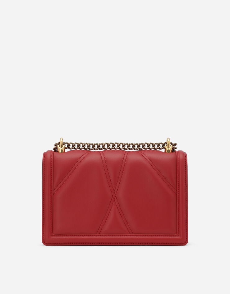 Dolce & Gabbana Medium Devotion bag in quilted nappa leather Red BB7158AW437