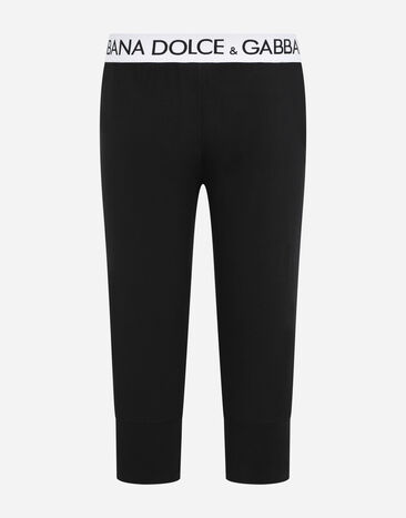 Dolce & Gabbana Two-way stretch cotton leggings Black M4D26JOUAIG