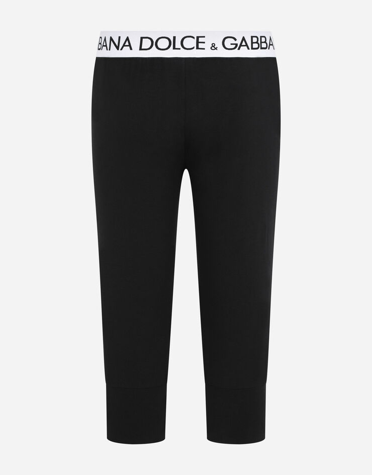 Dolce & Gabbana Two-way stretch cotton leggings Black M4D26JOUAIG