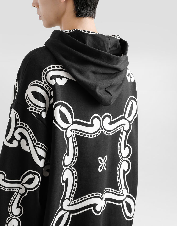 Dolce & Gabbana バンダナプリント コットン フーディ  プリ G9BKTTII7FQ