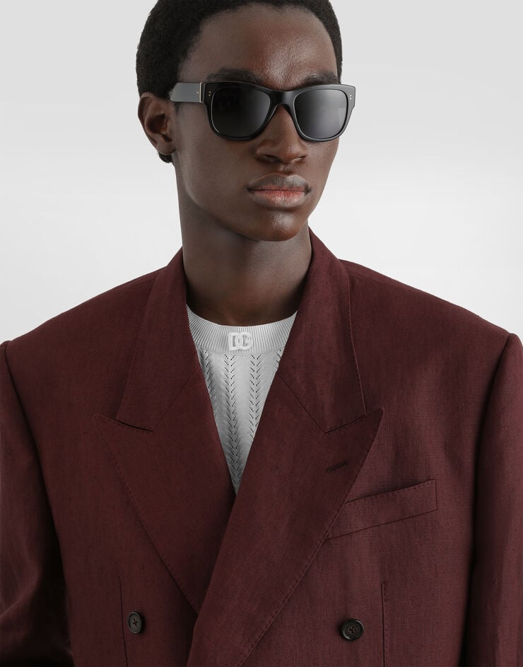 Dolce & Gabbana Sicilia light double-breasted linen jacket Dolce & Gabbana Sicilia light double-breasted linen jacket Multicolor G2WC7TFU4JB