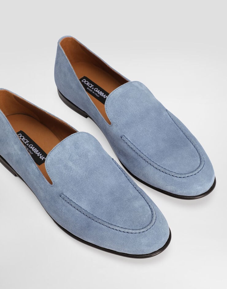 Dolce & Gabbana Split calfskin slippers Azure A50716AT441