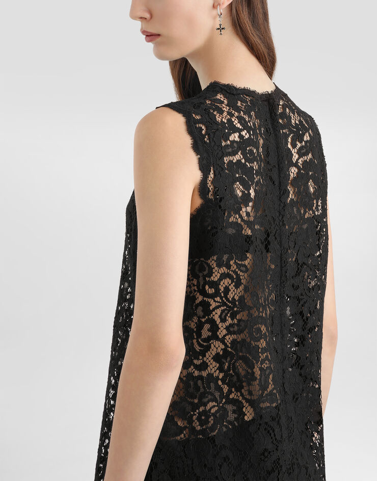 Dolce & Gabbana Cordonetto lace dress Black F6ATYTHLMTB