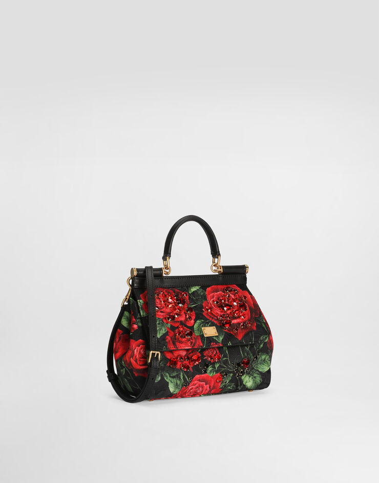 Dolce & Gabbana Small Sicily handbag with embroidered bezels Dolce & Gabbana Small Sicily handbag with embroidered bezels Multicolor BB6003BX778