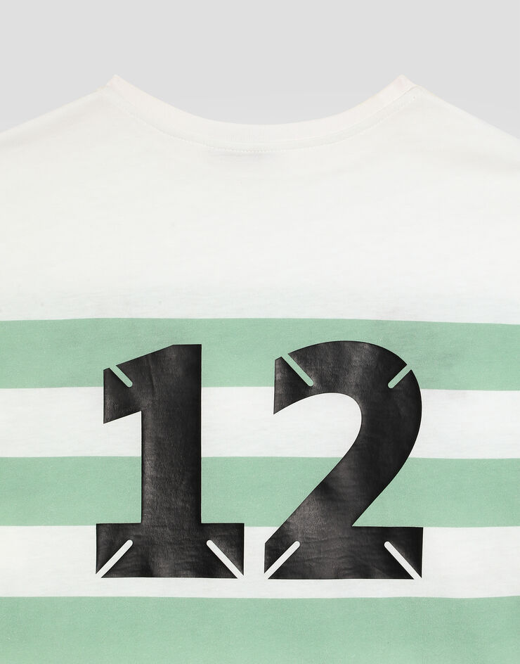 Dolce & Gabbana Jersey t-shirt with military print Multicolor L4JTJWII7JX