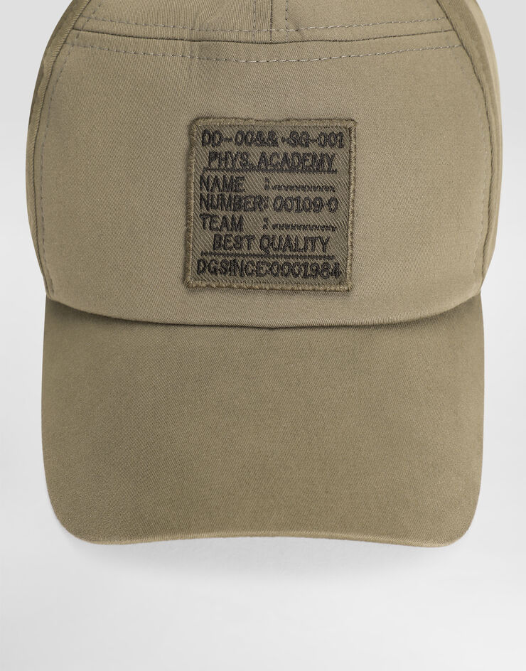Dolce & Gabbana Cotton gabardine baseball cap Green GH931ZFUFJH
