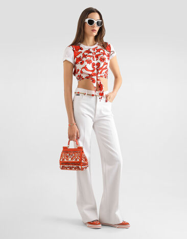 Dolce & Gabbana 5-pocket denim trousers Multicolor FTC79DG8PE9