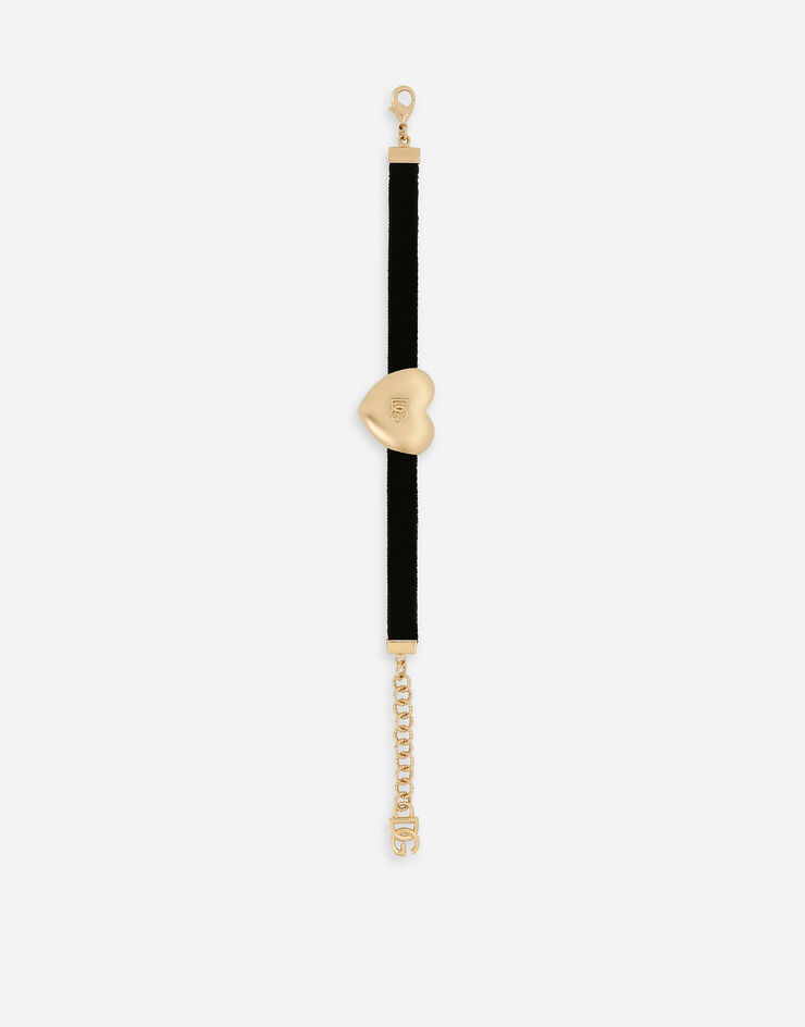 Dolce & Gabbana سوار مخمل بقلب شعار DG متعدد الألوان WBQ8S1W1111