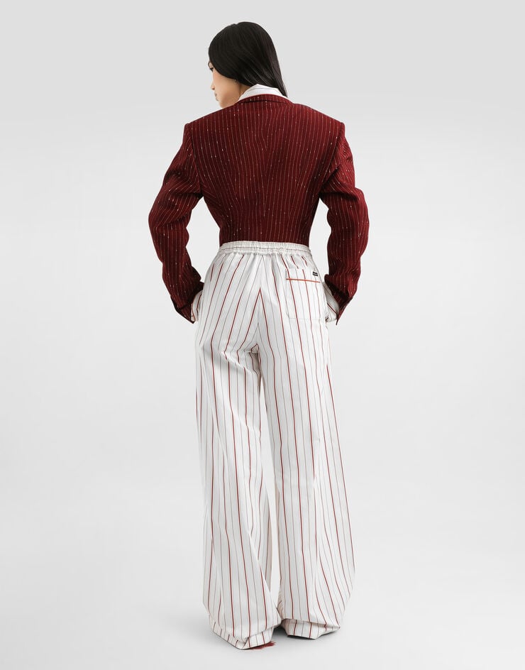 Dolce & Gabbana Double-breasted pinstriped taormina jacket Dolce & Gabbana Double-breasted pinstriped taormina jacket Multicolor F29WPTFBMFW