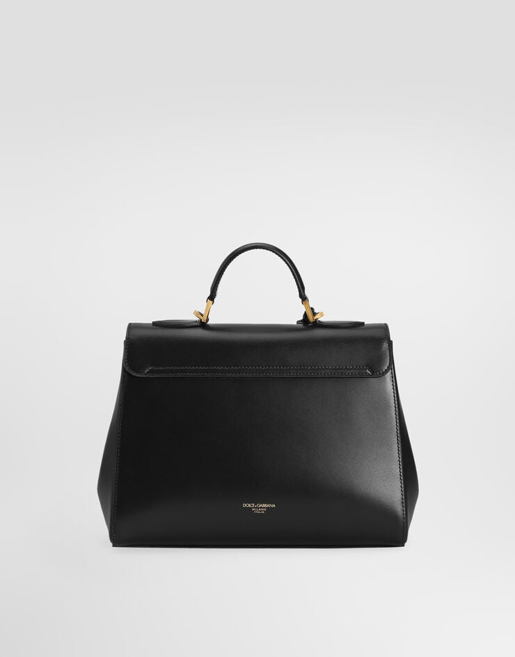 Dolce & Gabbana Marlene handbag in palmellato calfskin Black BB7932A3G19
