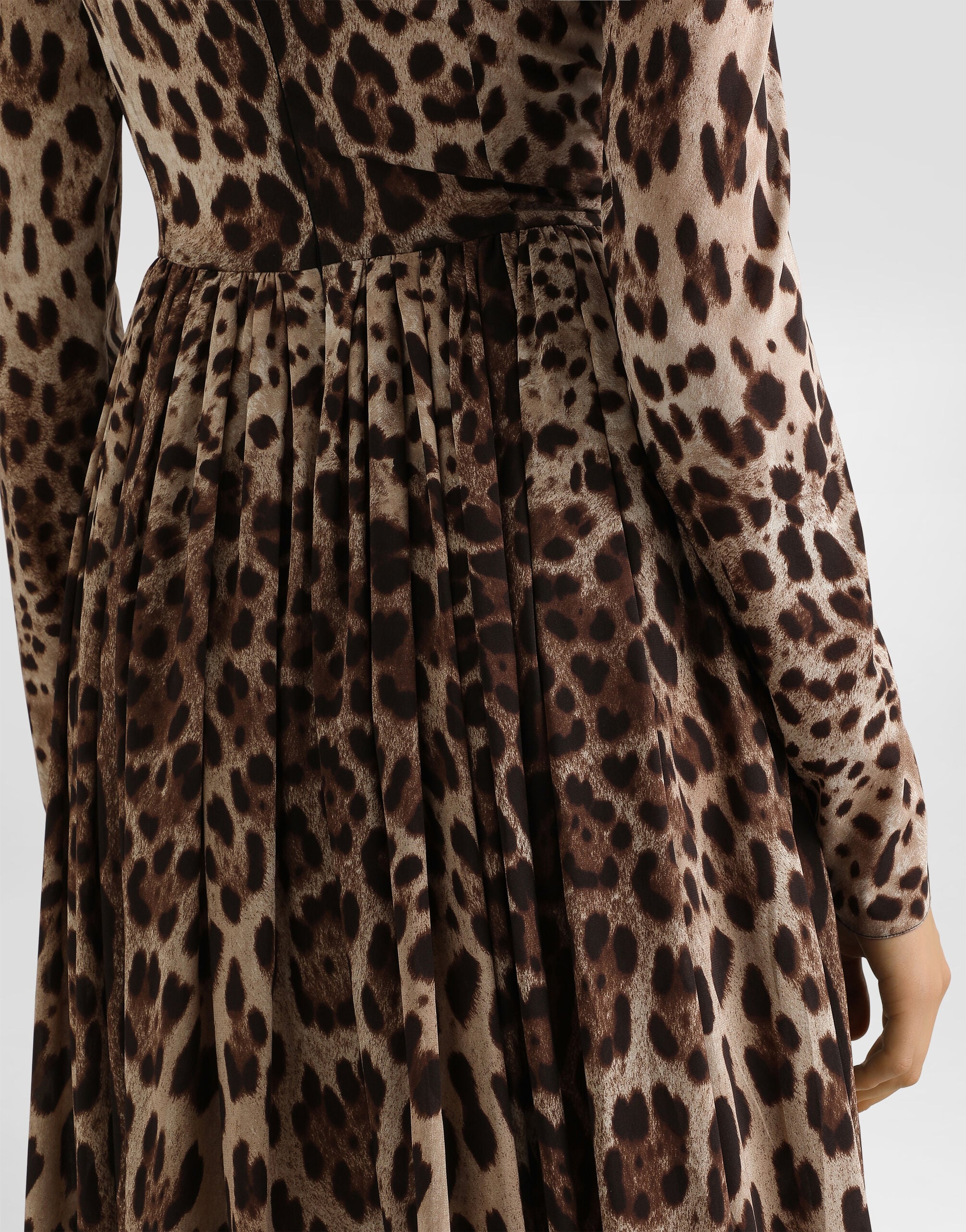 Leopard-print dress in Print for Women | Dolce&Gabbana® US