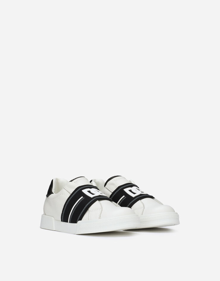 Dolce & Gabbana Portofino slip-on sneakers with DG logo Multicolor DA0793A1136