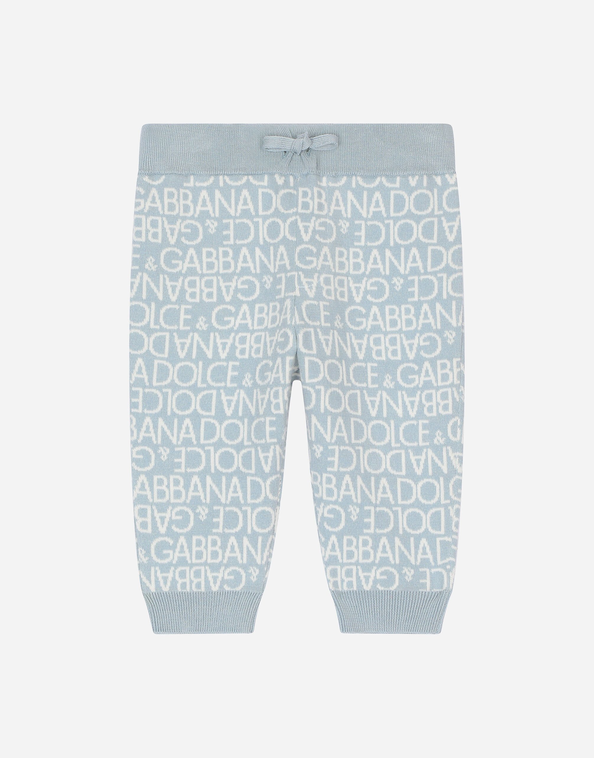 Dolce & Gabbana Pantalone jogging in maglia jacquard Stampa L1JQS2HS7OD