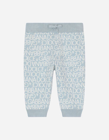 Dolce & Gabbana سروال جاكار للركض بيج L13Q08FUFJR
