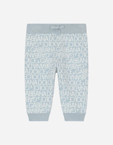 Dolce & Gabbana Pantalón de chándal en punto jacquard Imprima L1JQT8II7EI